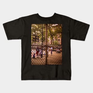 Basketball Playground Hamilton Heights Harlem NYC Kids T-Shirt